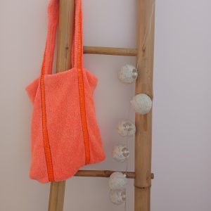 temp_file_1778776167693 Tote bag rayé éponge – Orangé